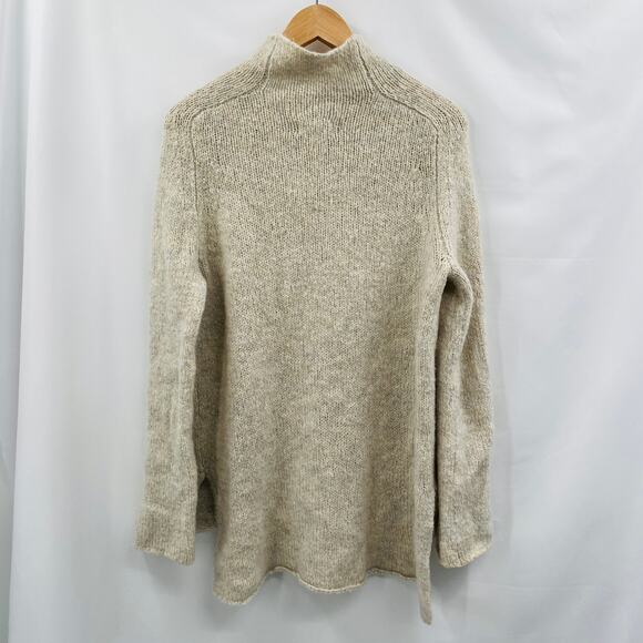 Aritzia Golden TNA Oatmeal mock neck oversized sweater - Picture 5 of 9